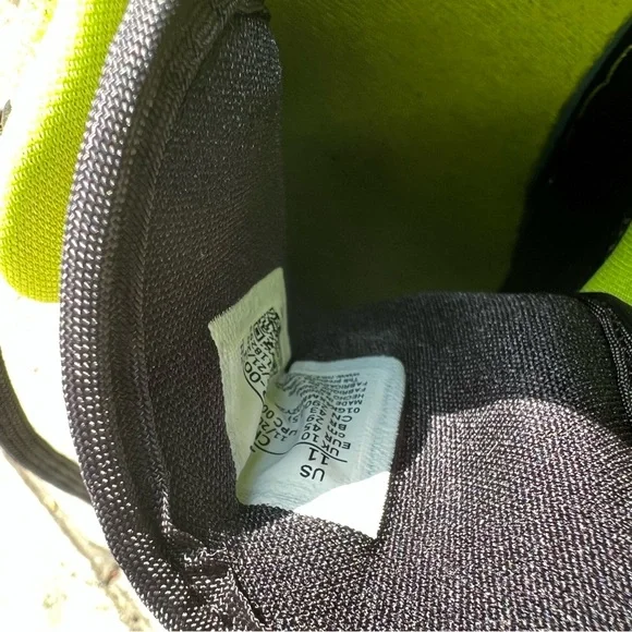 NIKE Dunk Low Black White and Neon Green Sneakers - Picture 7 of 11